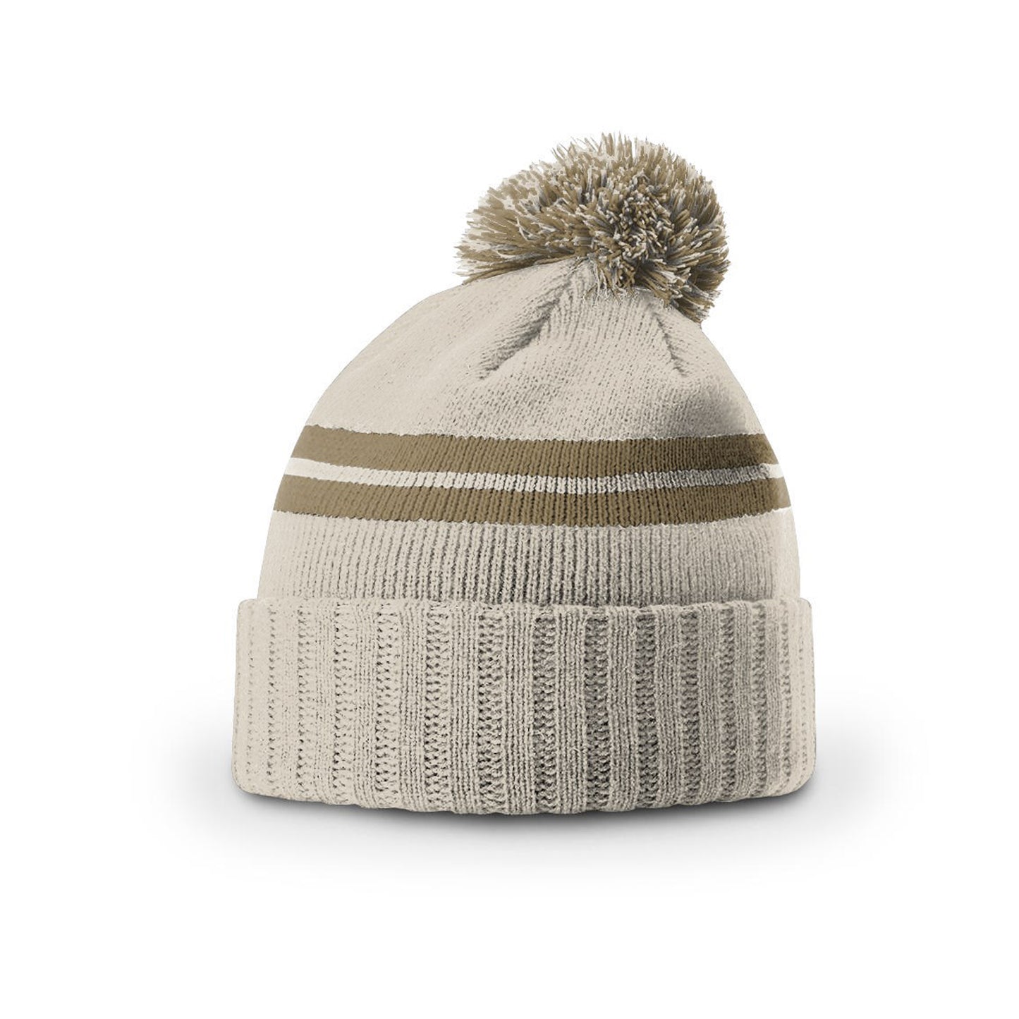Richardson 135 Short Pom Knit Beanie - Blank