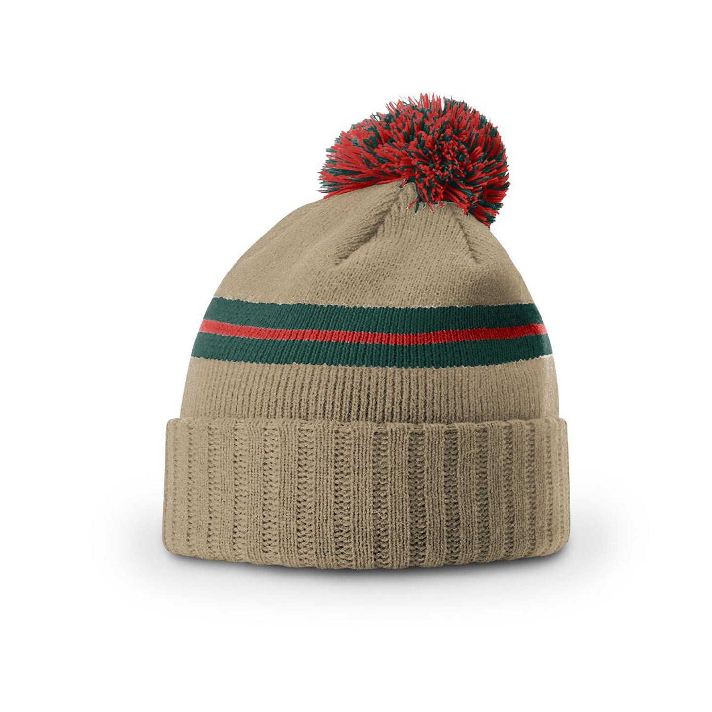 Richardson 135 Short Pom Knit Beanie - Blank