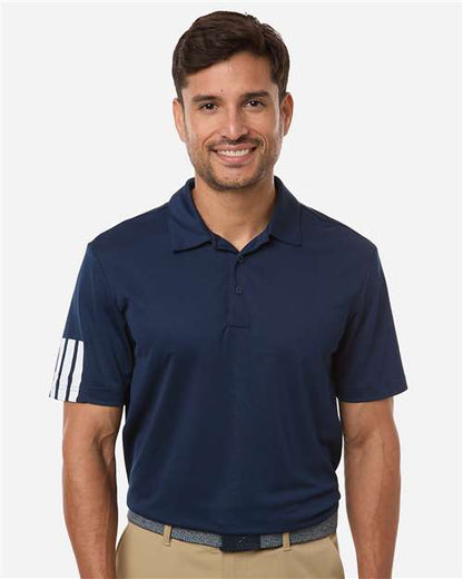 Adidas A719 Men's Performance 3-Stripes Climacool Polo
