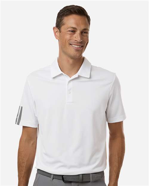 Adidas A719 Men's Performance 3-Stripes Climacool Polo