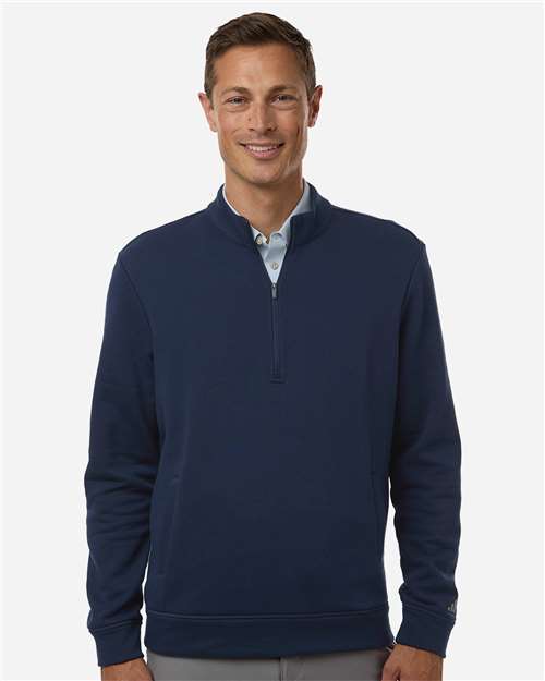 Adidas A721 Men's Elevated Fleece Quarter-Zip Pullover