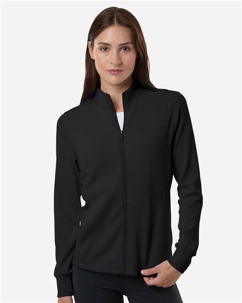 Adidas A1015 Women's Performance Textured Full-Zip Jacket