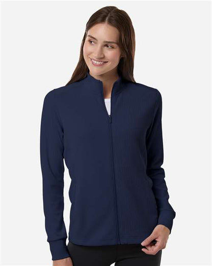 Adidas A1015 Women's Performance Textured Full-Zip Jacket