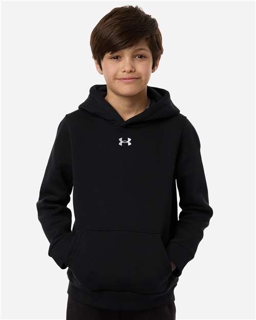 Under Armour 6014162 Youth Team Icon Fleece Hooded Sweatshirt