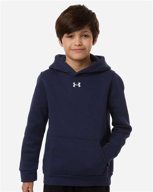 Under Armour 6014162 Youth Team Icon Fleece Hooded Sweatshirt