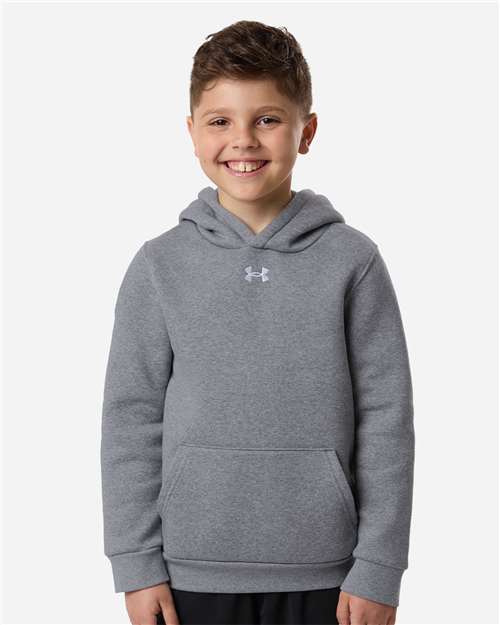 Under Armour 6014162 Youth Team Icon Fleece Hooded Sweatshirt