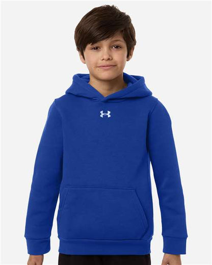 Under Armour 6014162 Youth Team Icon Fleece Hooded Sweatshirt