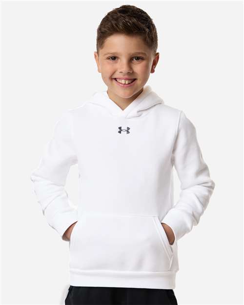 Under Armour 6014162 Youth Team Icon Fleece Hooded Sweatshirt
