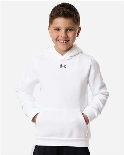 Under Armour 6014162 Youth Team Icon Fleece Hooded Sweatshirt