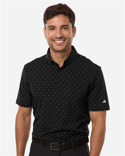 Adidas A2028 Men's Ultimate365 Micro Print Polo