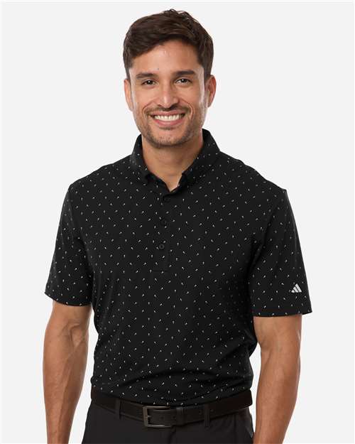Adidas A2028 Men's Ultimate365 Micro Print Polo