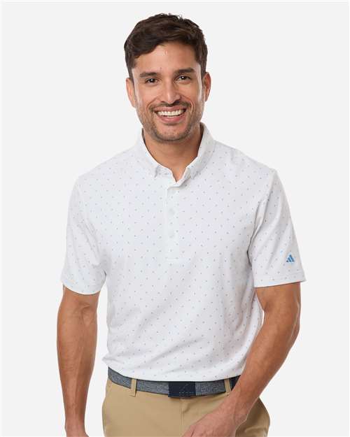 Adidas A2028 Men's Ultimate365 Micro Print Polo
