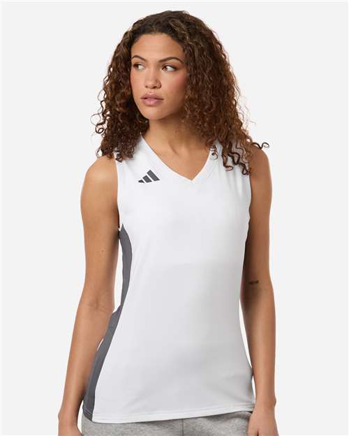 Adidas AT120 Women's Quickset V-Neck Sleeveless Jersey