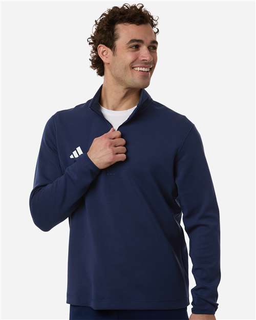Adidas AT400 Men's 3-Stripes Quarter-Zip Pullover