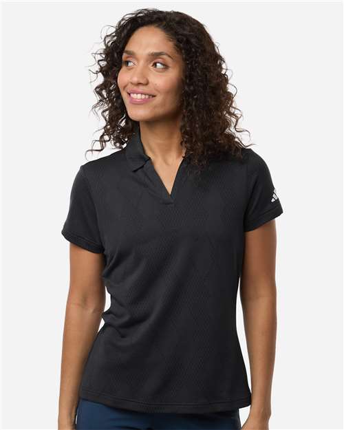 Adidas A727 Women's Textured Jacquard Polo