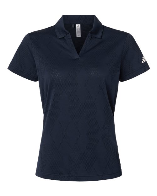 Adidas A727 Women's Textured Jacquard Polo