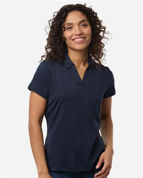 Adidas A727 Women's Textured Jacquard Polo