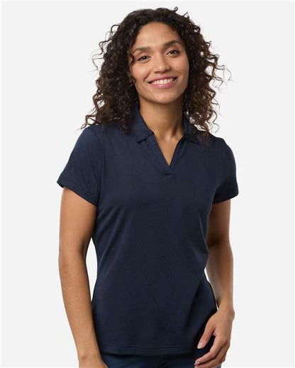 Adidas A727 Women's Textured Jacquard Polo