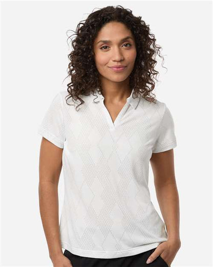 Adidas A727 Women's Textured Jacquard Polo