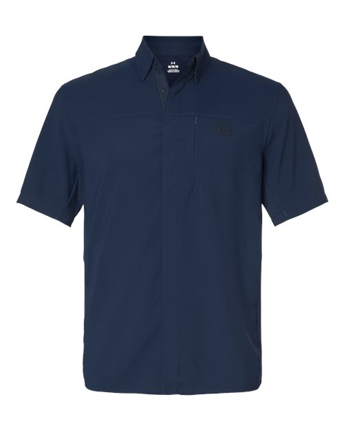 Under Armour 1383571 Men's Fish Pro Hybrid Woven Short Sleeve Shirt