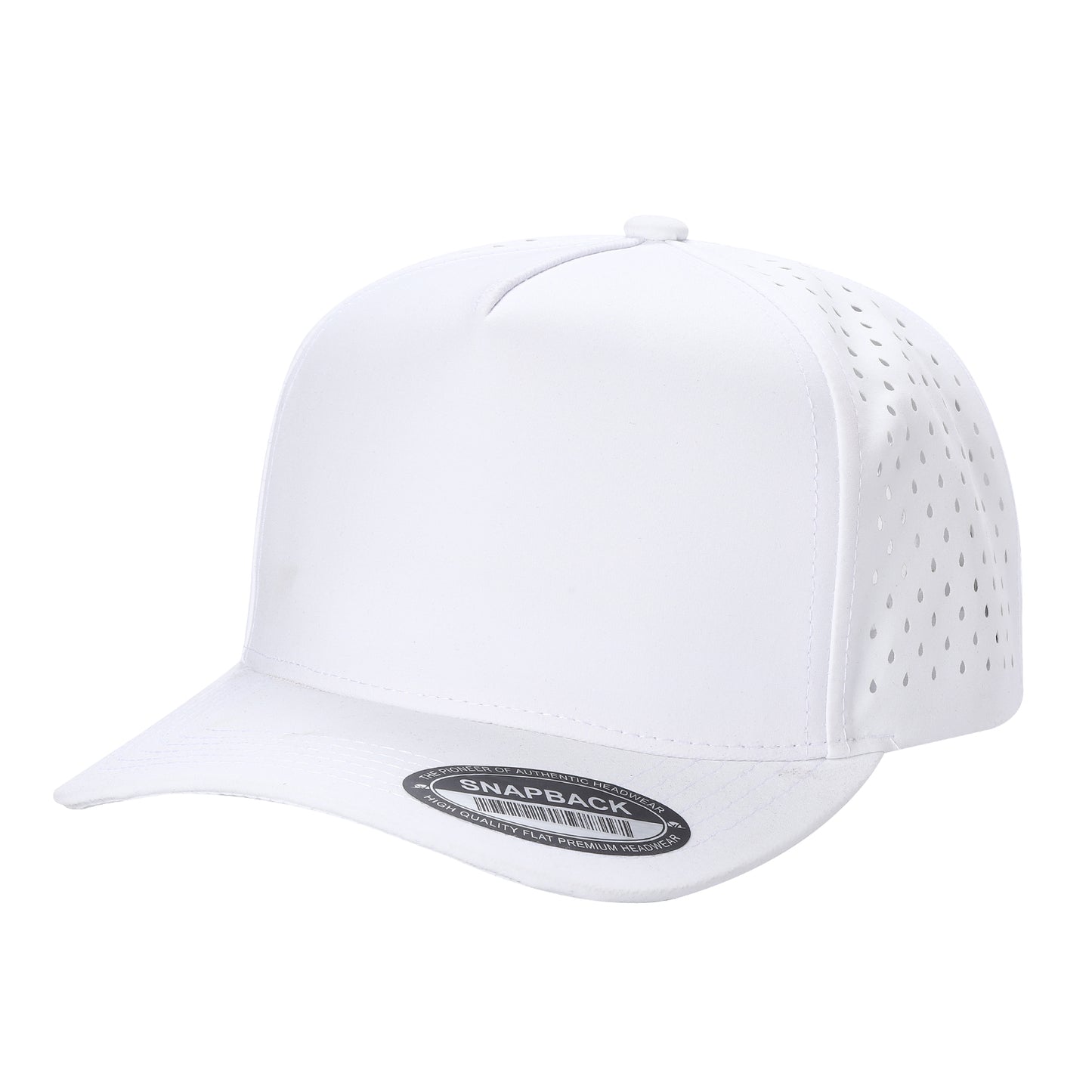 Custom Embroidered Unbranded 5 Panel Perforated Laser Mesh Hat Waterproof Cap