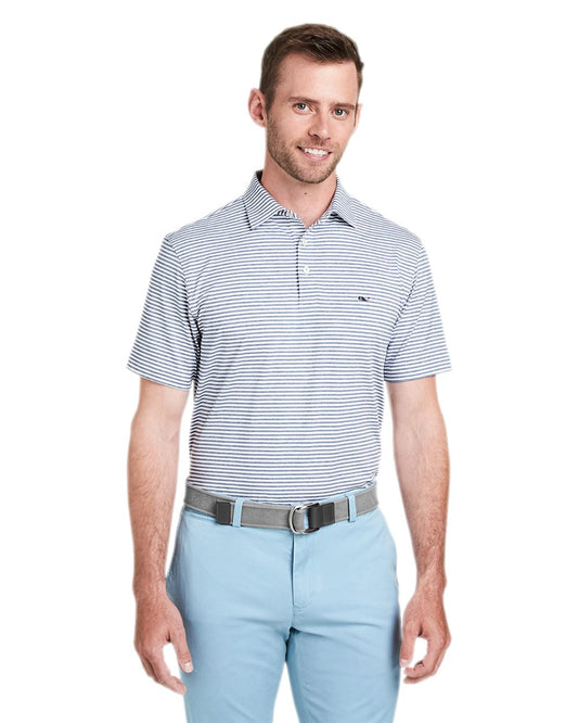 vineyard vines G011145 Men's Heathered Winstead Sankaty Polo