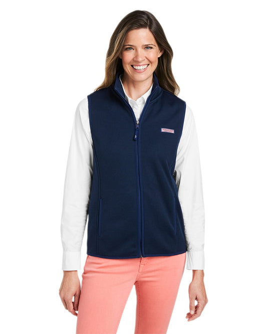 vineyard vines O001411 Women's Mountain Sweater Fleece Vest