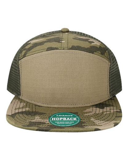 LEGACY H7FB Hopback Seven-Panel Trucker Cap