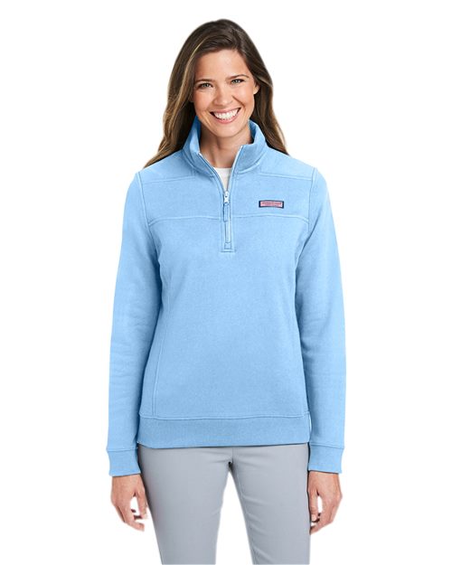 vineyard vines K002795 Women’s Collegiate Shep Quarter-Zip Sweatshirt - Star Hats & Embroidery