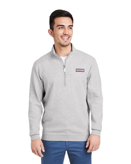vineyard vines K002712 Men's Collegiate Shep Quarter-Zip Sweatshirt - Star Hats & Embroidery