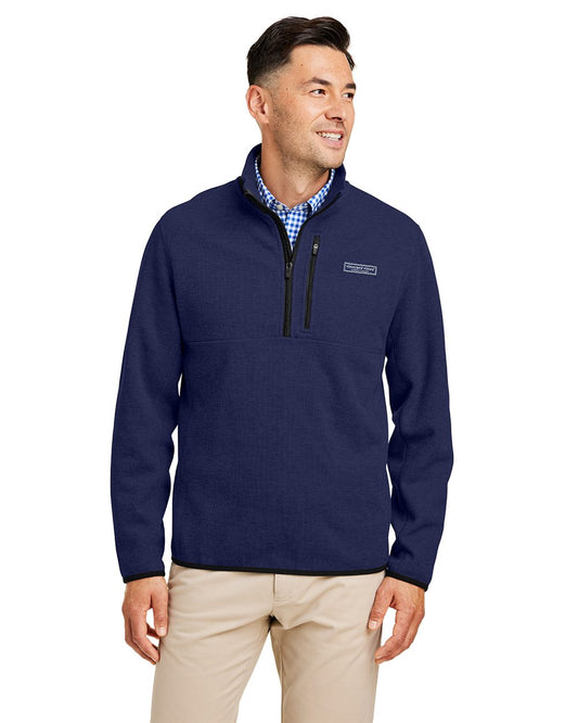 vineyard vines K004694 Men's Mountain Sweaterfleece Quarter-Zip Pullover