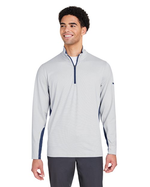 Puma Golf PG410 Men's Mesa Stripe Quarter-Zip Pullover