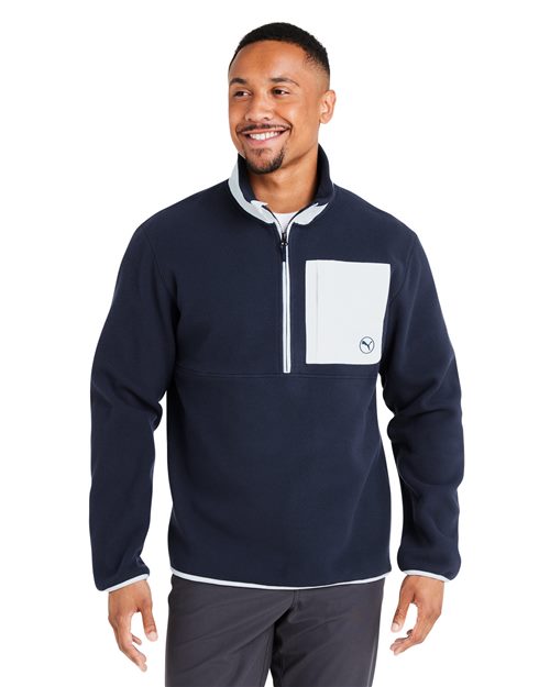 Puma Golf 628407 Men's Fleece Quarter-Zip Pullover - Star Hats & Embroidery