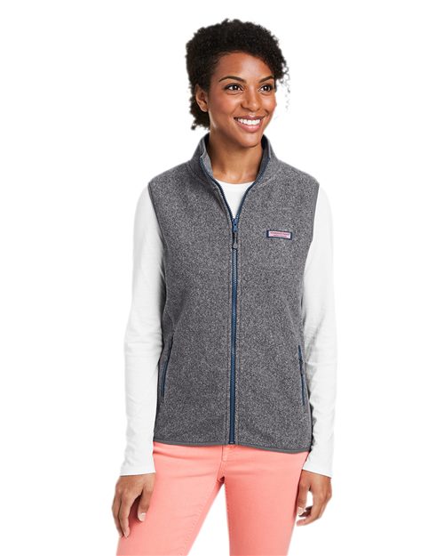 vineyard vines O001412 Women's Harbor Fleece Vest - Star Hats & Embroidery