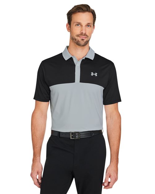 Under Armour 1377375 Men's Performance 3.0 Colorblock Polo - Star Hats & Embroidery
