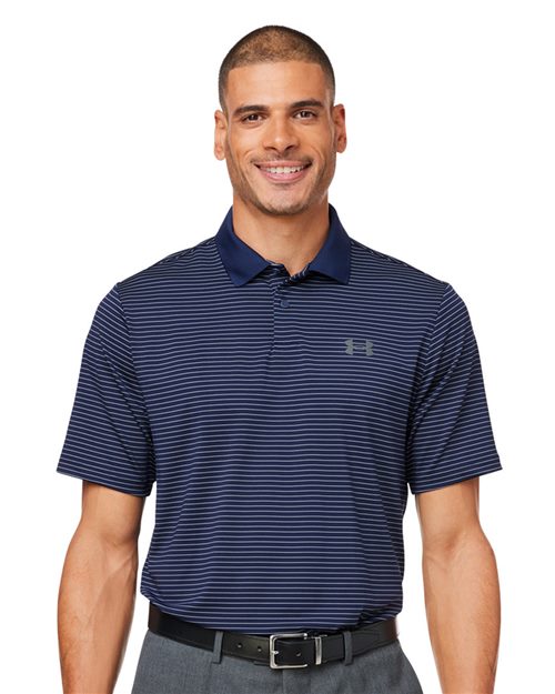Under Armour 1377376 Men's 3.0 Striped Perf Polo - Star Hats & Embroidery