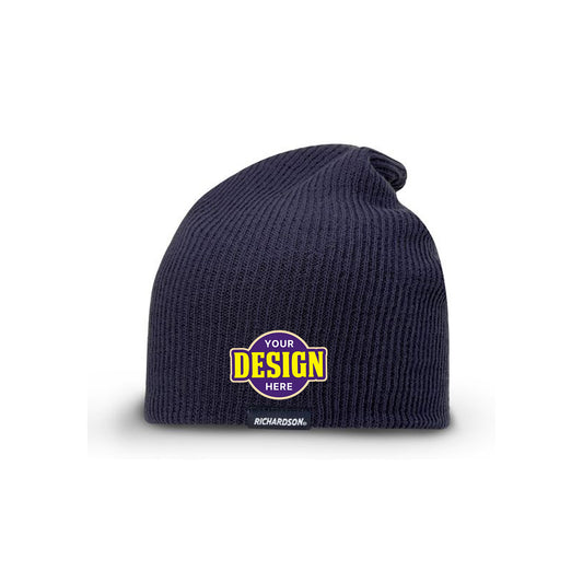 Custom Embroidered Richardson 149 Super Slouch Knit Beanie - Star Hats & Embroidery