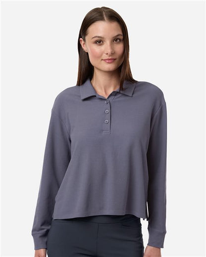 Adidas A1008 Women's Beyond Long Sleeve Loose Polo