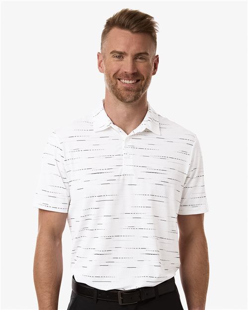 Adidas A2015 Men's Ultimate365 Mesh Glimmer Print Polo - Star Hats & Embroidery
