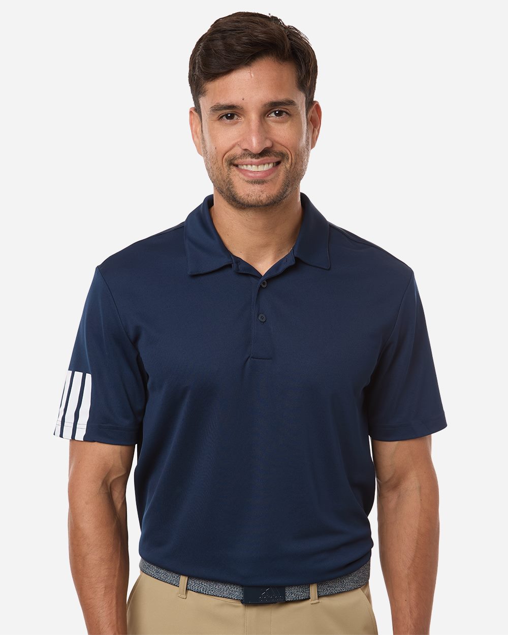 Adidas A719 Men's Performance 3-Stripes Climacool Polo