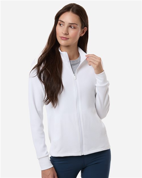 Adidas A1015 Women's Performance Textured Full-Zip Jacket