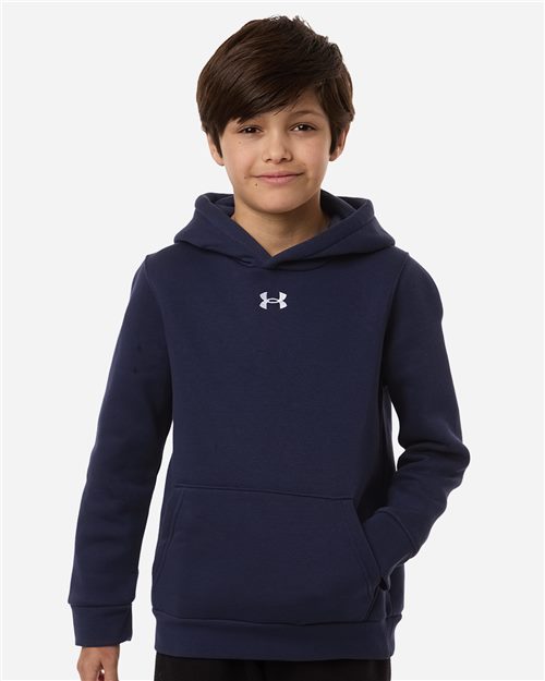 Under Armour 6014162 Youth Team Icon Fleece Hooded Sweatshirt