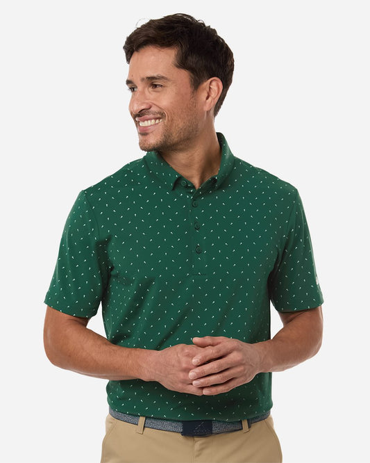 Adidas A2028 Men's Ultimate365 Micro Print Polo