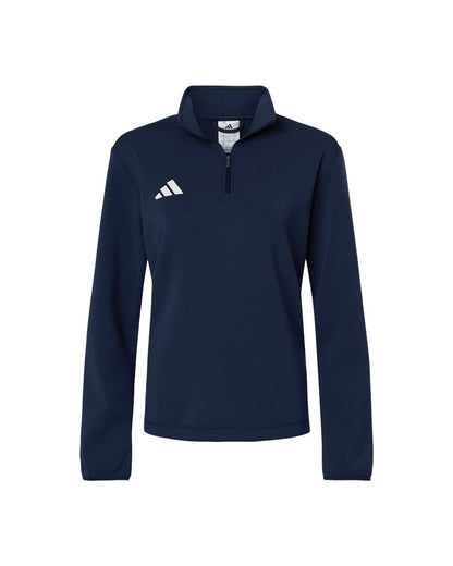 Adidas AT401 Women's 3-Stripes Quarter-Zip Pullover