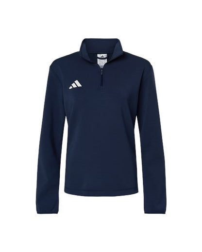 Adidas AT401 Women's 3-Stripes Quarter-Zip Pullover