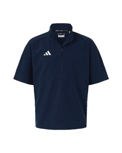 Adidas AT505 Men's Short Sleeve Quarter-Zip Pullover