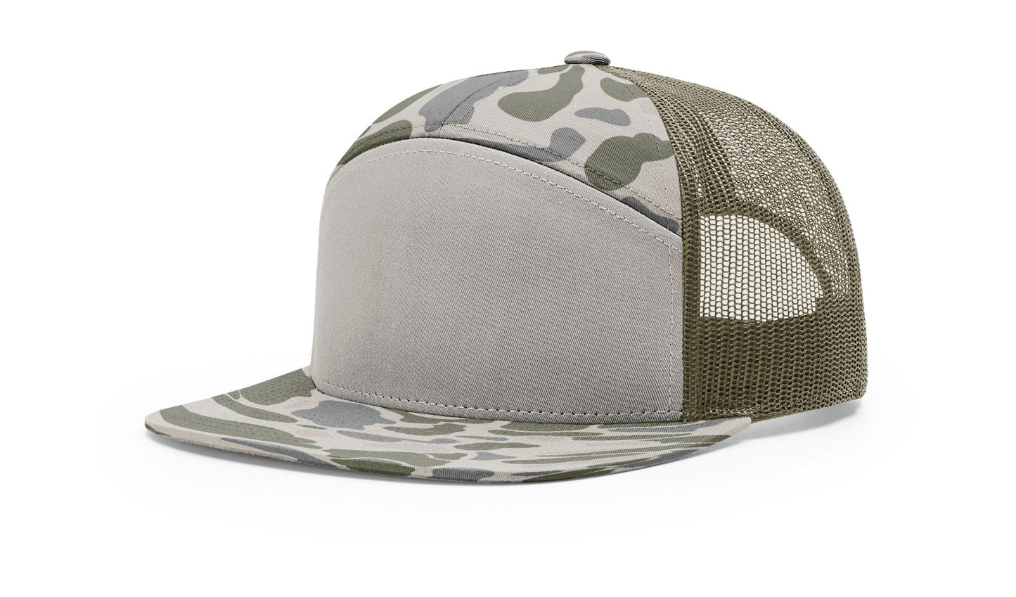 Richardson 168P Printed 7 Panel Trucker Cap