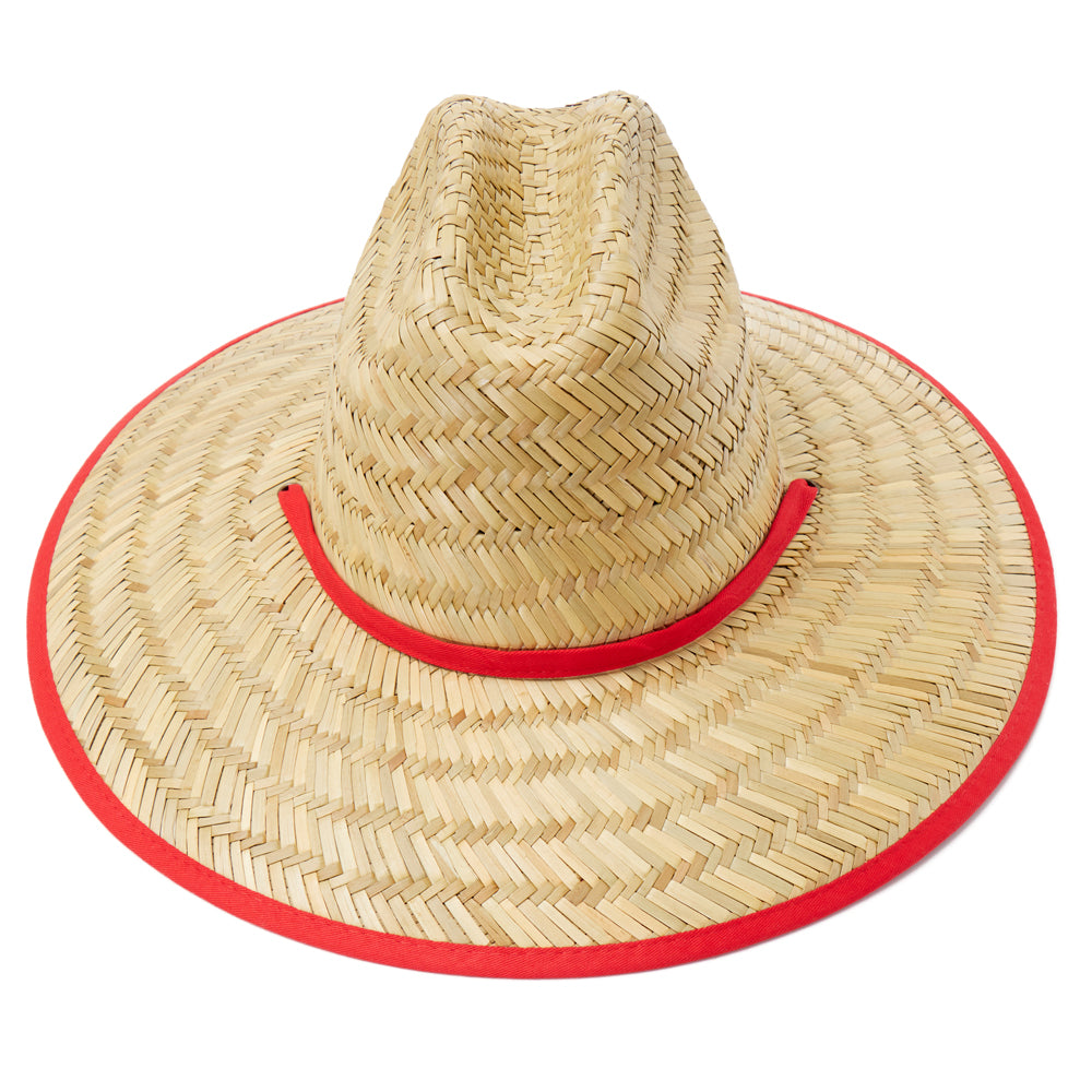 Empire Cove Straw Lifeguard Sun Hats with Cotton Underbrim Coastal Edition