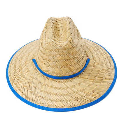 Empire Cove Straw Lifeguard Sun Hats with Cotton Underbrim Coastal Edition