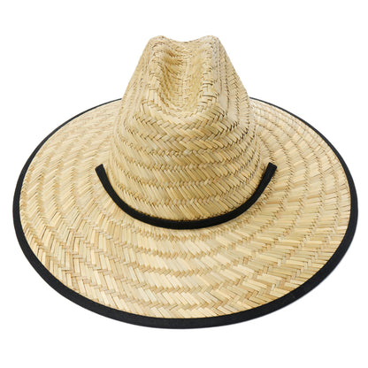 Empire Cove Straw Lifeguard Sun Hats with Cotton Underbrim Coastal Edition